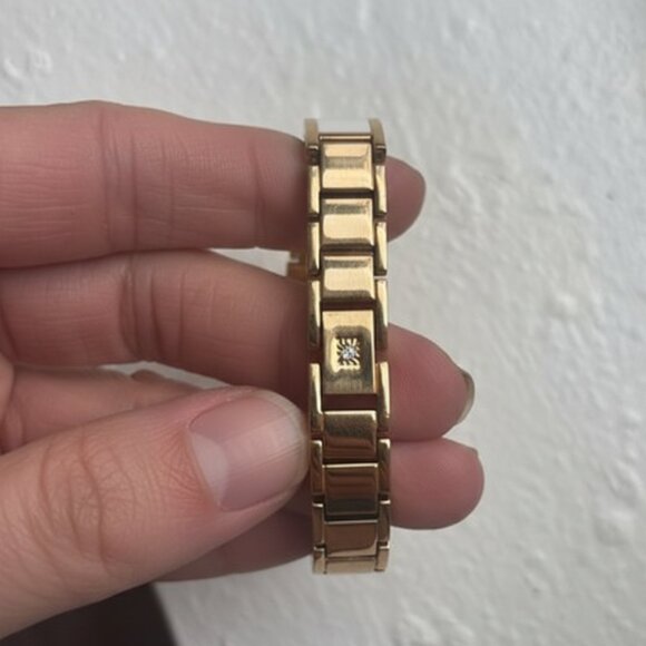 Anne Klein Diamond Dial Bangle Watch - White Accent - Picture 5 of 5